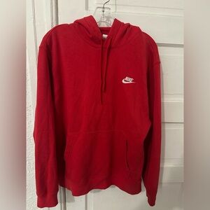 Nike Men's Hoodie in Bold Red